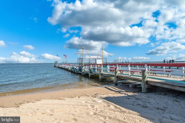 a view of a swimming pool with an outdoor space
