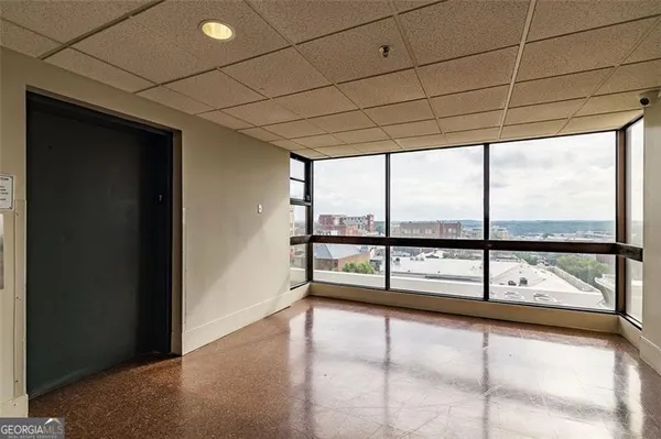a view of a room with window