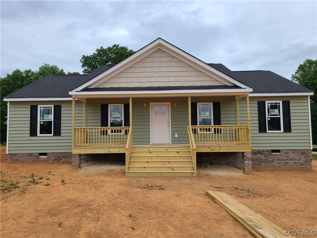 a front view of a house