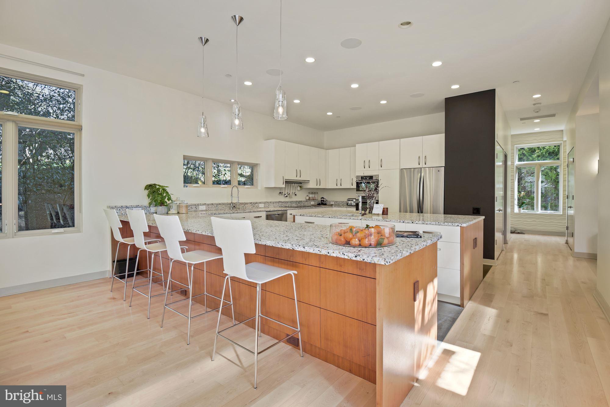 6301 West Halbert Road Bethesda, MD 20817 - Photo 11 of 55 Kitchen and Hallway to 2nd Floor and Master Bedroo