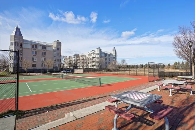 a view of outdoor space with seating area