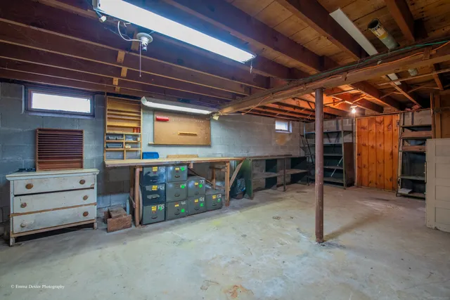 a view of storage and utility room