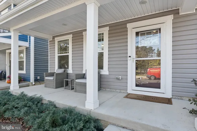 a front view of a house with windows