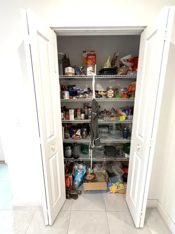 a view of store room with shelves