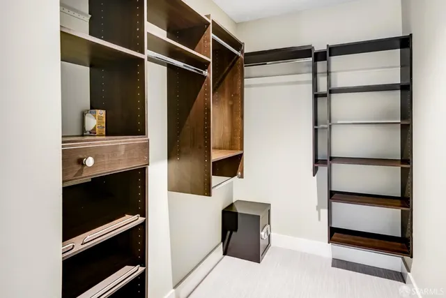 a view of walk in closet