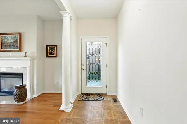 a view of an entryway door