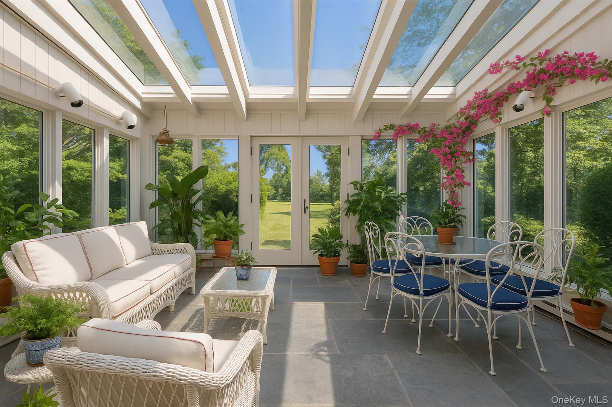 272 Ocean Avenue Islip, NY 11751 - Photo 26 of 39 a living room with patio furniture and garden view