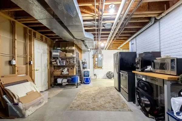 a view of a storage room