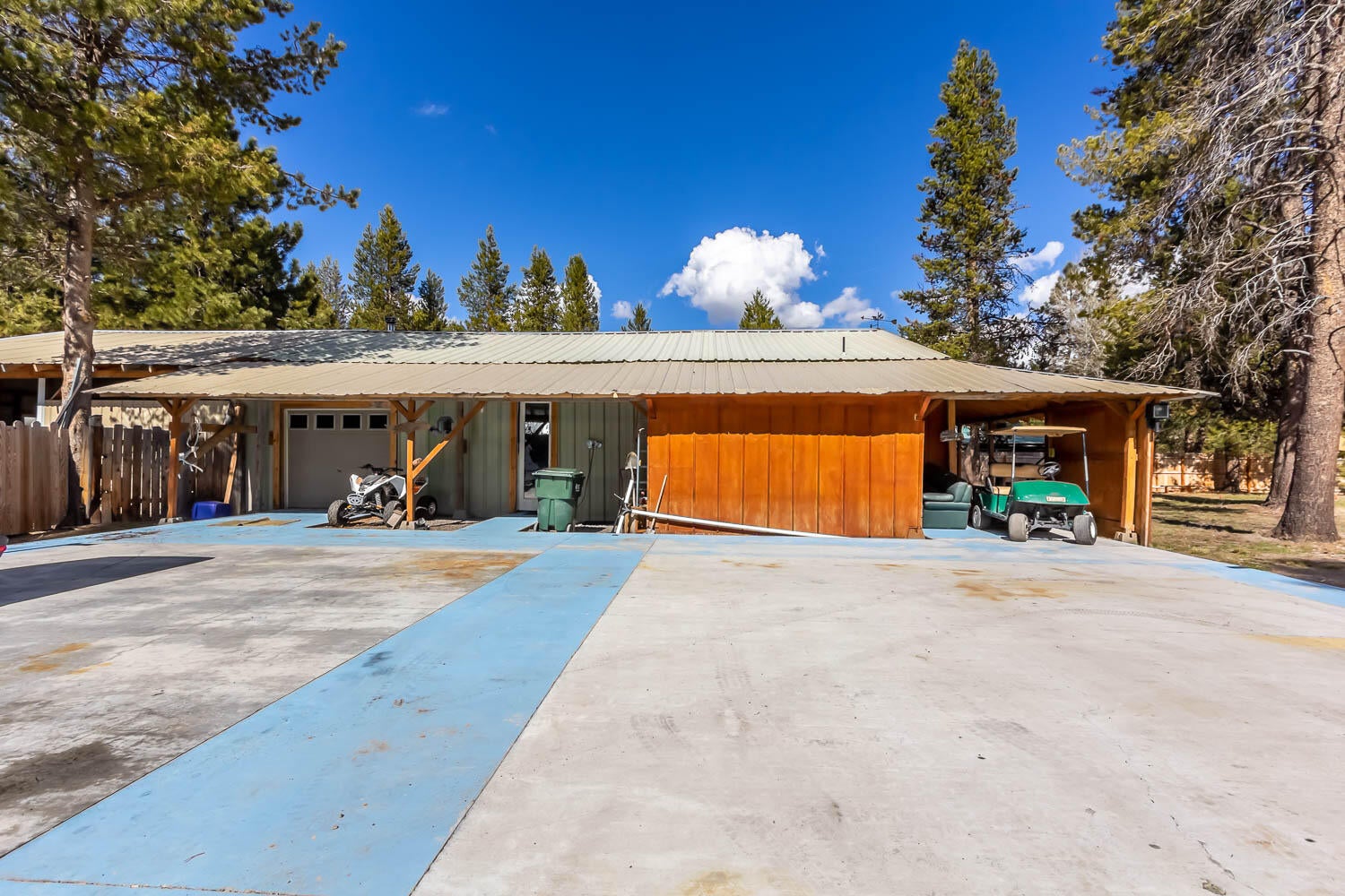 53981 Pine Grove Road La Pine, OR 97739 - Photo 27 of 41 full size pickleball court, and setup for basketball, tennis, outdoor sports.