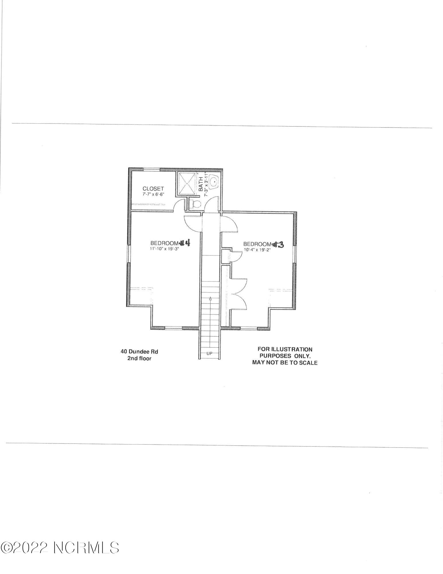 40 Dundee Road Pinehurst, NC 28374 - Photo 61 of 61 Floor plan, upstairs