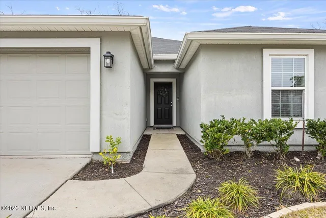 a front view of a house