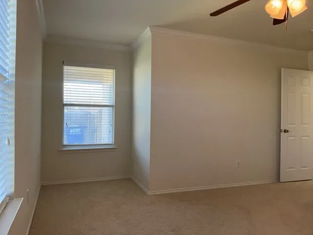 an empty room with window