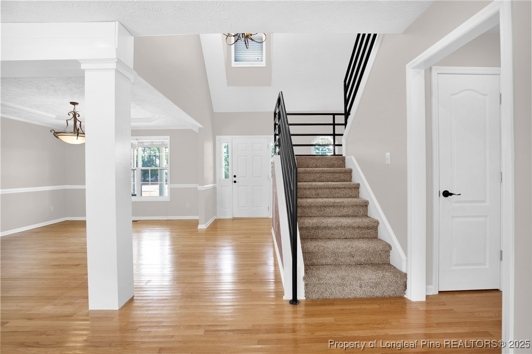 995 Adcox Road Raeford, NC 28376 - Photo 13 of 50 a view of entryway and hall with wooden floor