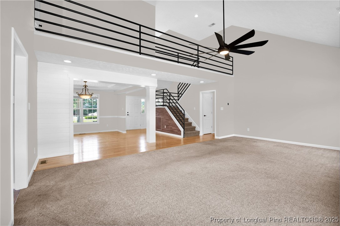 995 Adcox Road Raeford, NC 28376 - Photo 14 of 50 a view of empty room with wooden floor