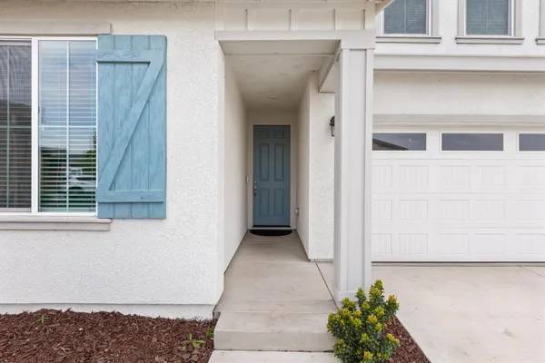 a view of front door of house