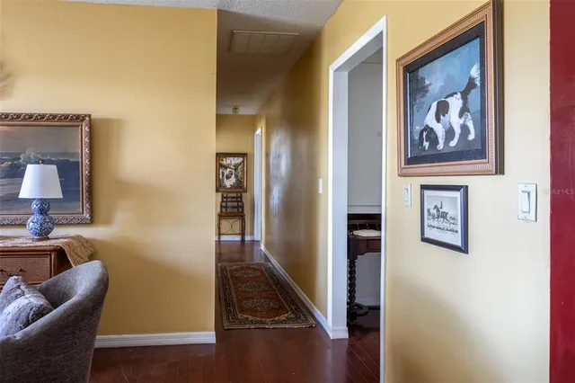a view of a hallway with interior of the house