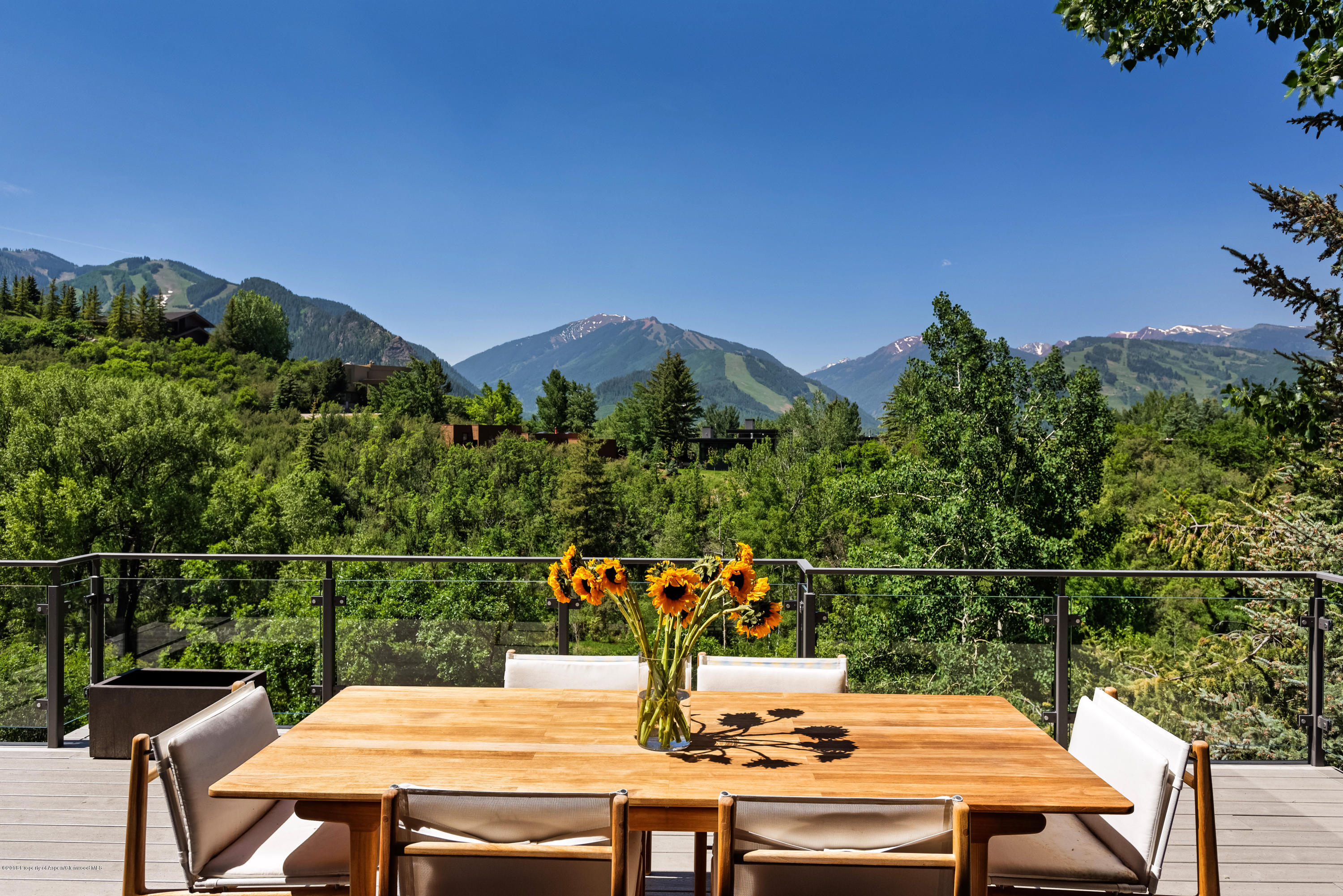 274 Draw Drive Aspen, CO 81612 - Photo 17 of 32 a view of a balcony with two chairs