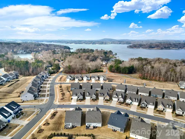 an aerial view of a house having outdoor space