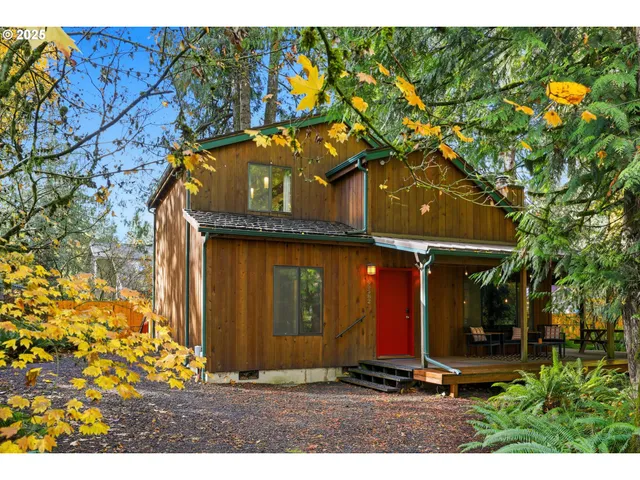 a building with trees in front of it