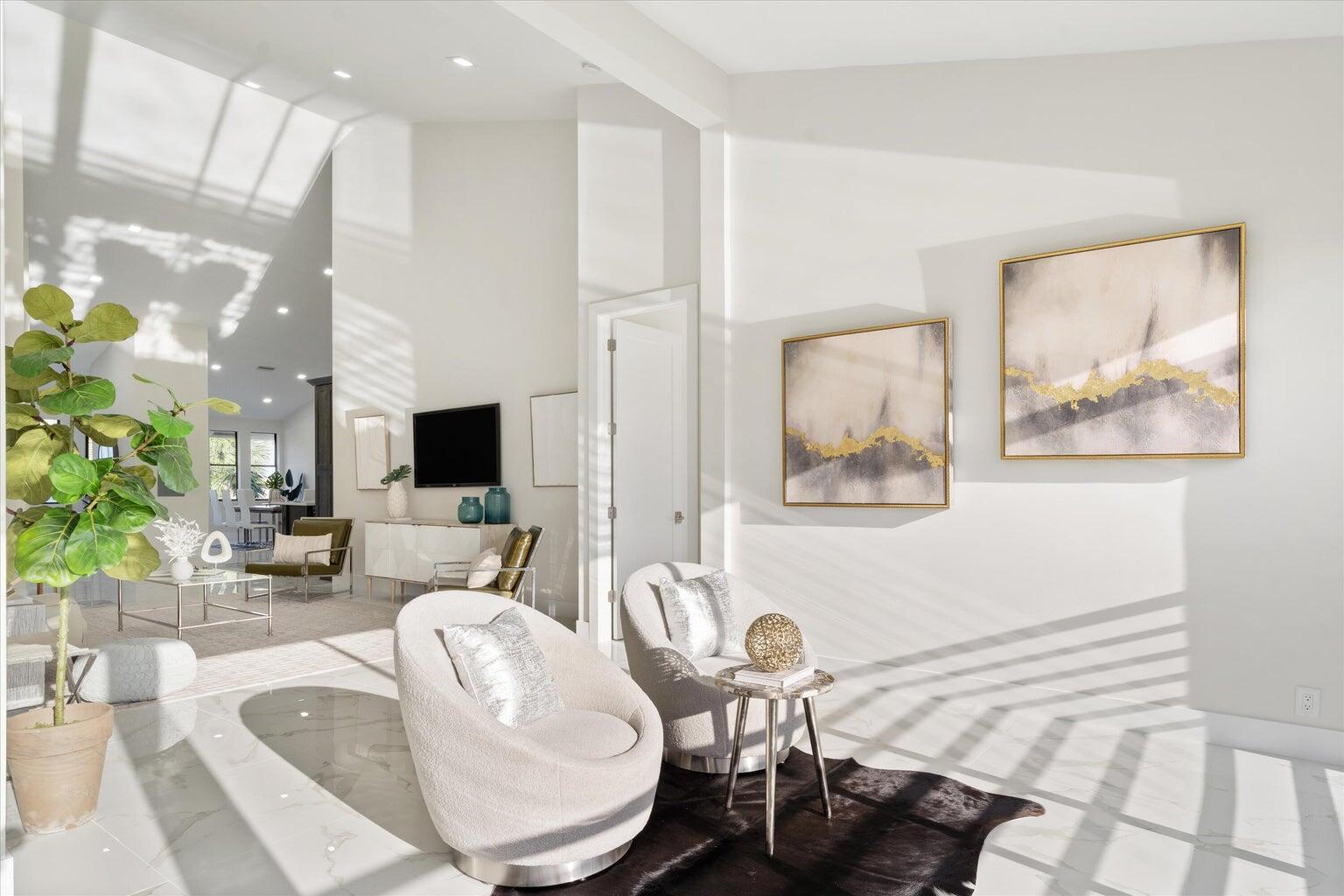 17548 Ashbourne Lane, Unit C Boca Raton, FL 33496 - Photo 13 of 40 Staged sitting area