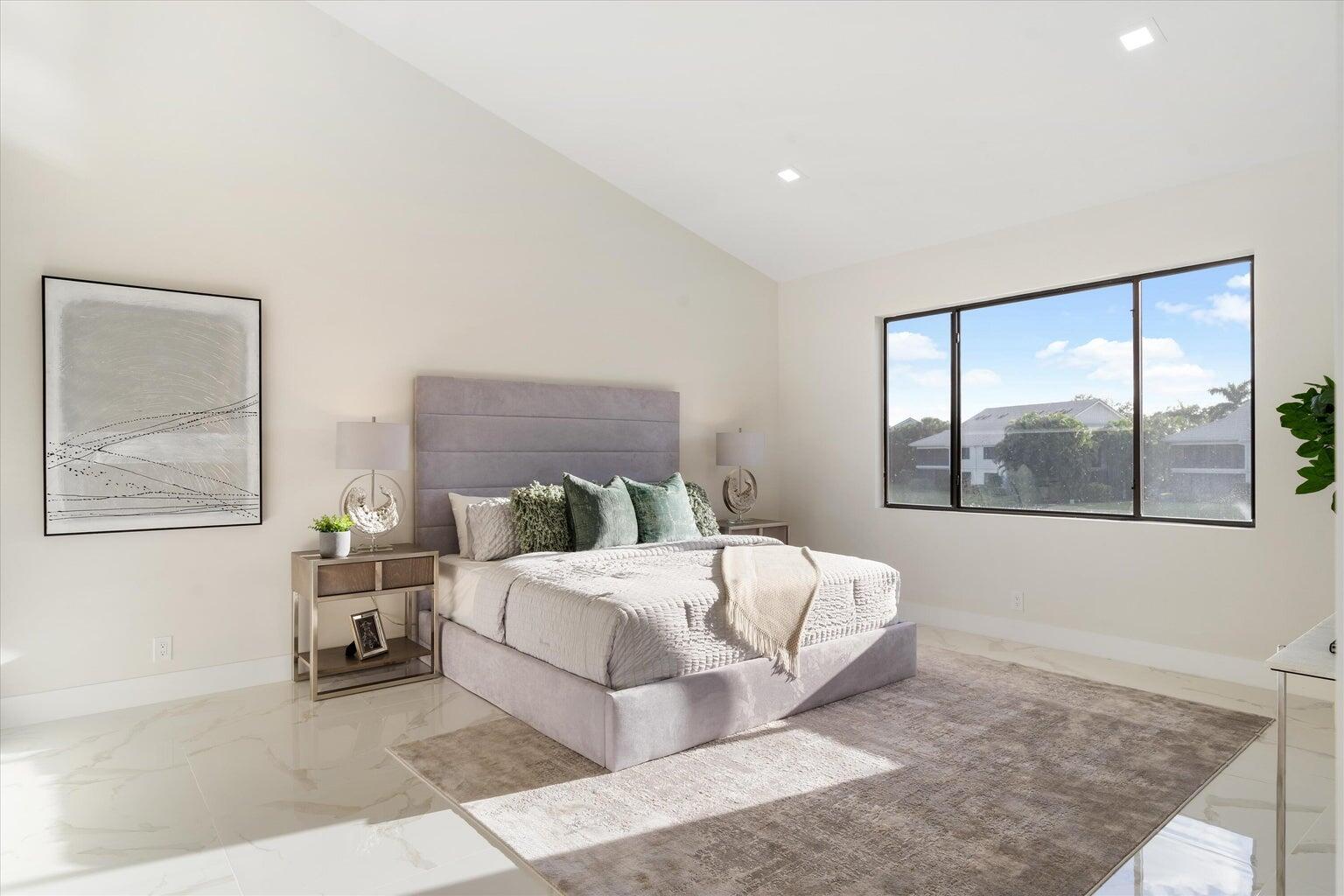 17548 Ashbourne Lane, Unit C Boca Raton, FL 33496 - Photo 19 of 40 Staged Primary Suite