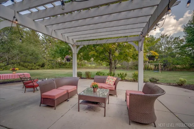 a patio view with patio