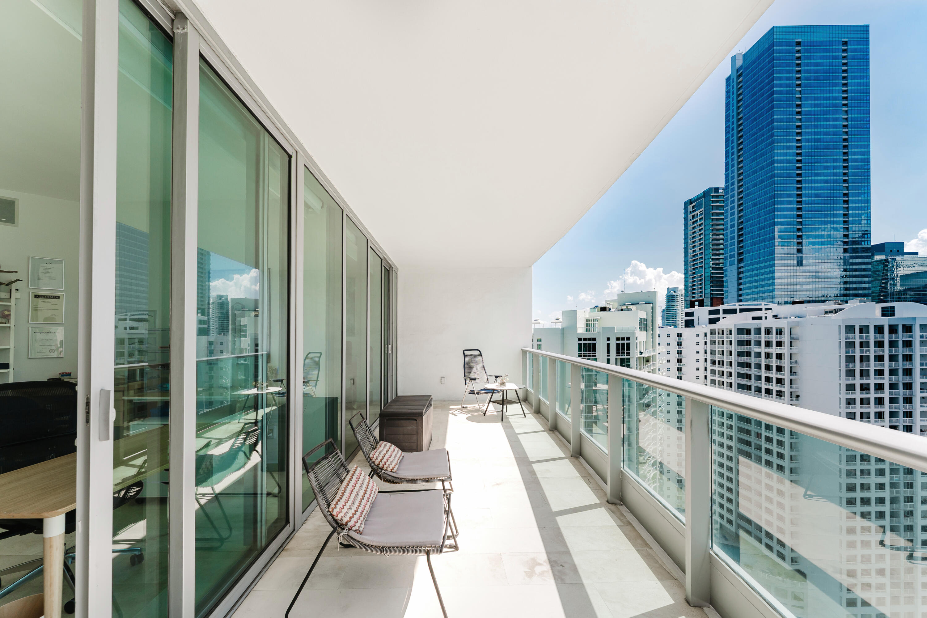 1331 Brickell Bay Drive, Unit 2805 Miami, FL 33131 - Photo 21 of 30 a balcony with view of outdoor space