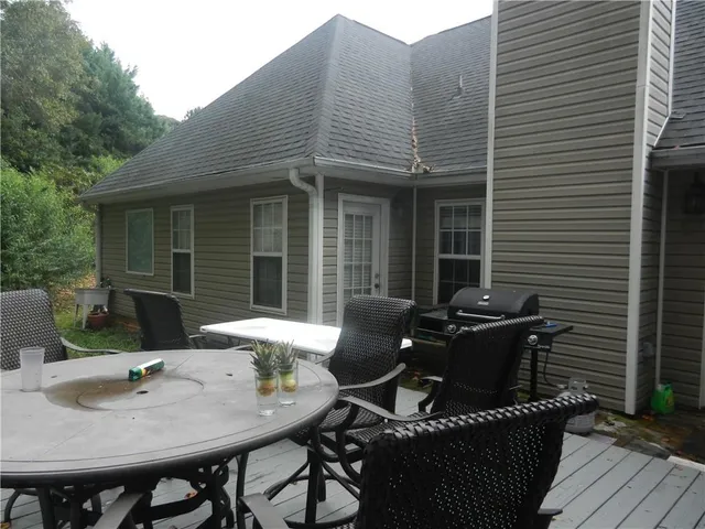 a view of outdoor seating space