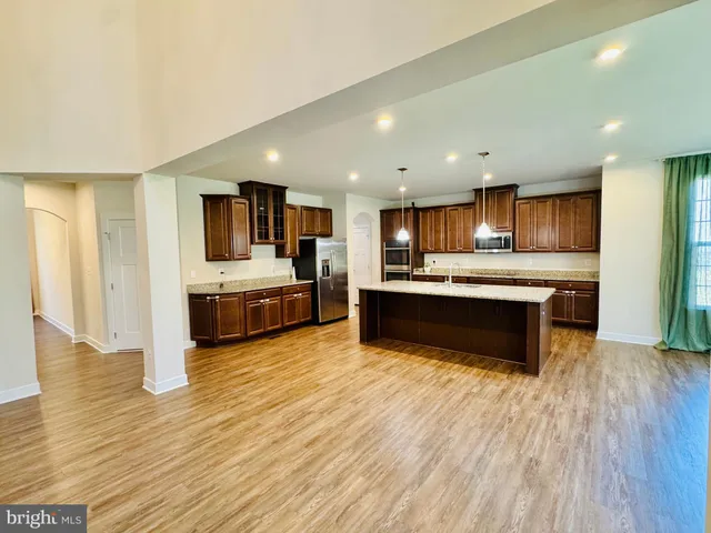 a view of a wooden deck