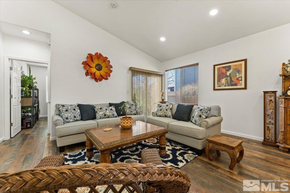 2151 Brittany Meadows Drive Reno, NV 89521 - Photo 12 of 40 a living room with furniture and wooden floor