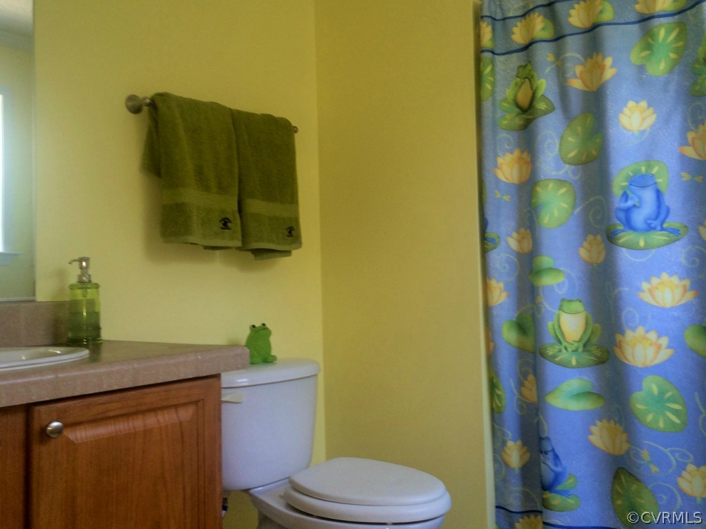 3453 Diggstown Road Bumpass, VA 23024 - Photo 10 of 24 a bathroom with a toilet and a sink