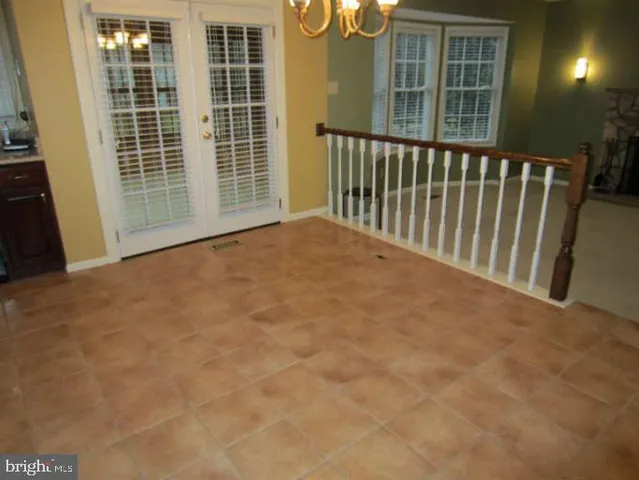 a view of balcony with a small space