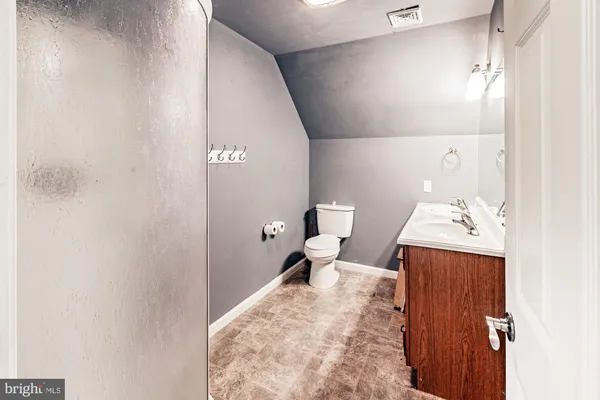 a view of a indoor garage