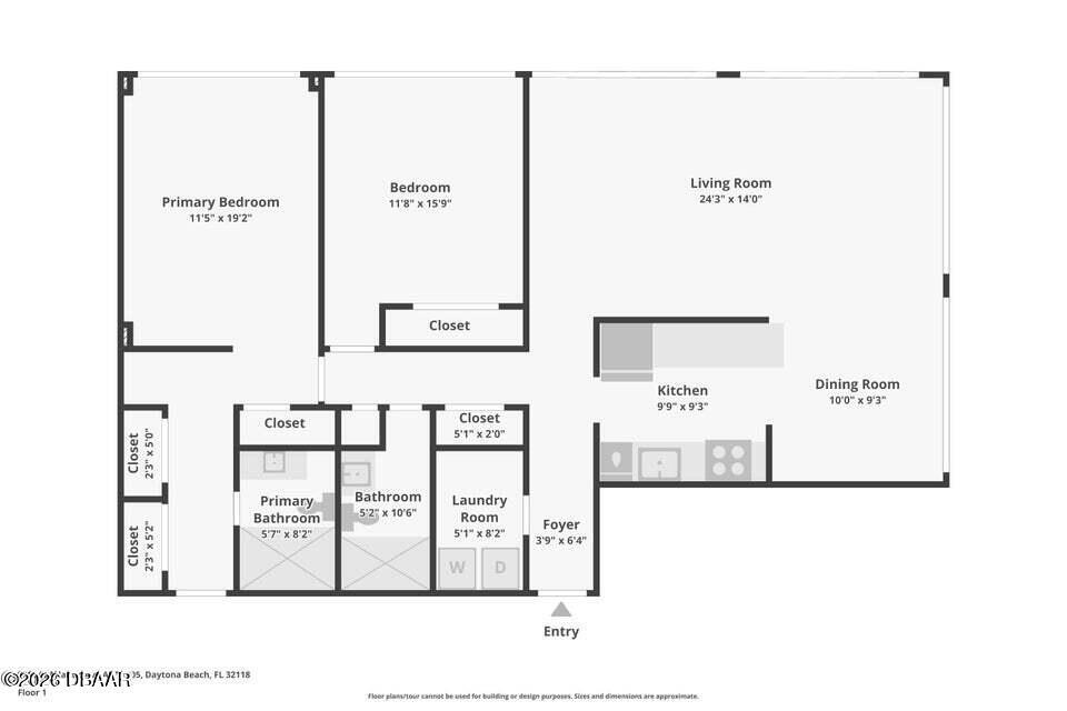 3617 Romea Circle New Smyrna Beach, FL 32168 - Photo 2 of 28 a picture of a floor plan