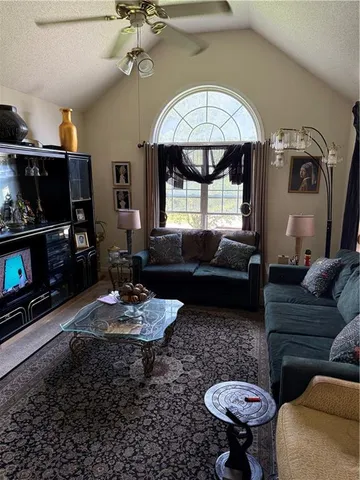 a view of a livingroom and dining room
