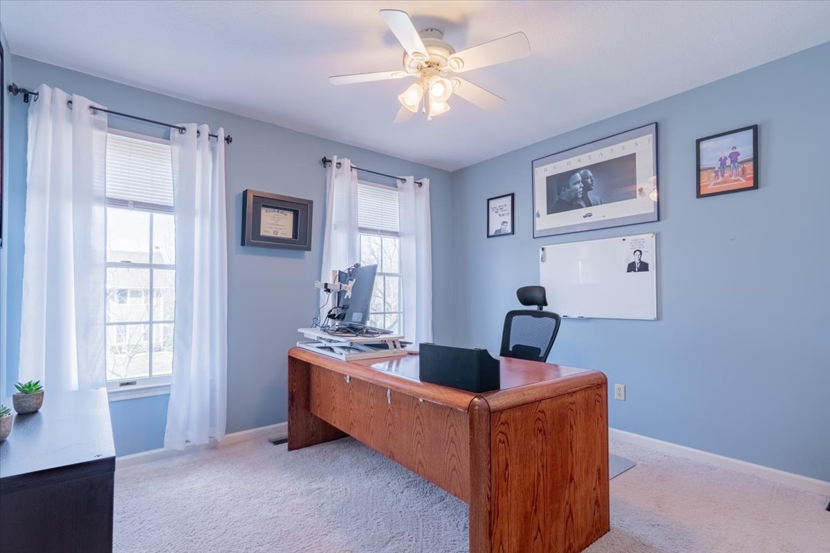 3 Downing Circle Bloomington, IL 61704 - Photo 30 of 47 a work room with furniture and a window