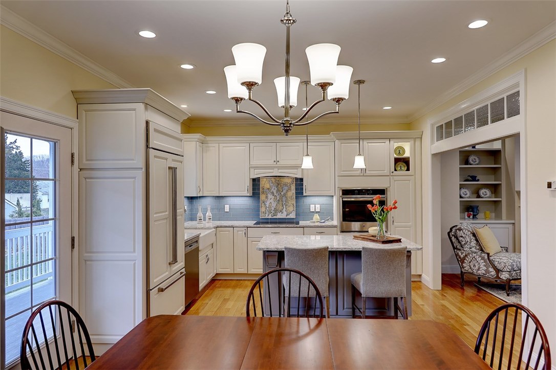 13 Howe Street Bristol, RI 02809 - Photo 22 of 40 Dining Room Open to Rear Porch and Kitchen
