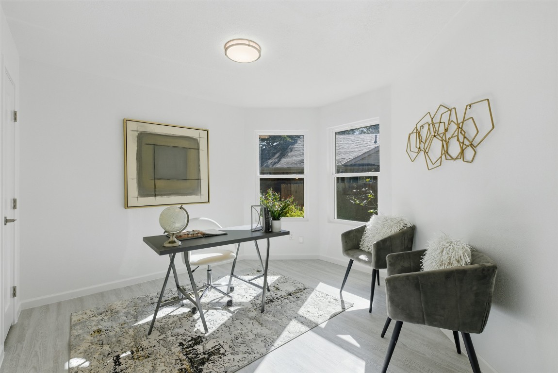 10902 Wareham Court Austin, TX 78739 - Photo 23 of 37 Office featuring light wood-style flooring and baseboards