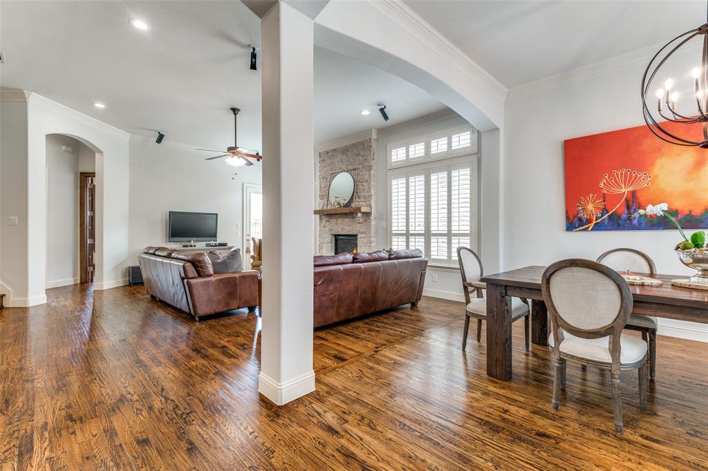 8237 Inverness The Colony, TX 75056 - Photo 4 of 22 a living room with furniture and a wooden floor