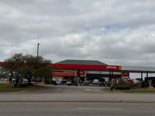 a car parked in front of a building