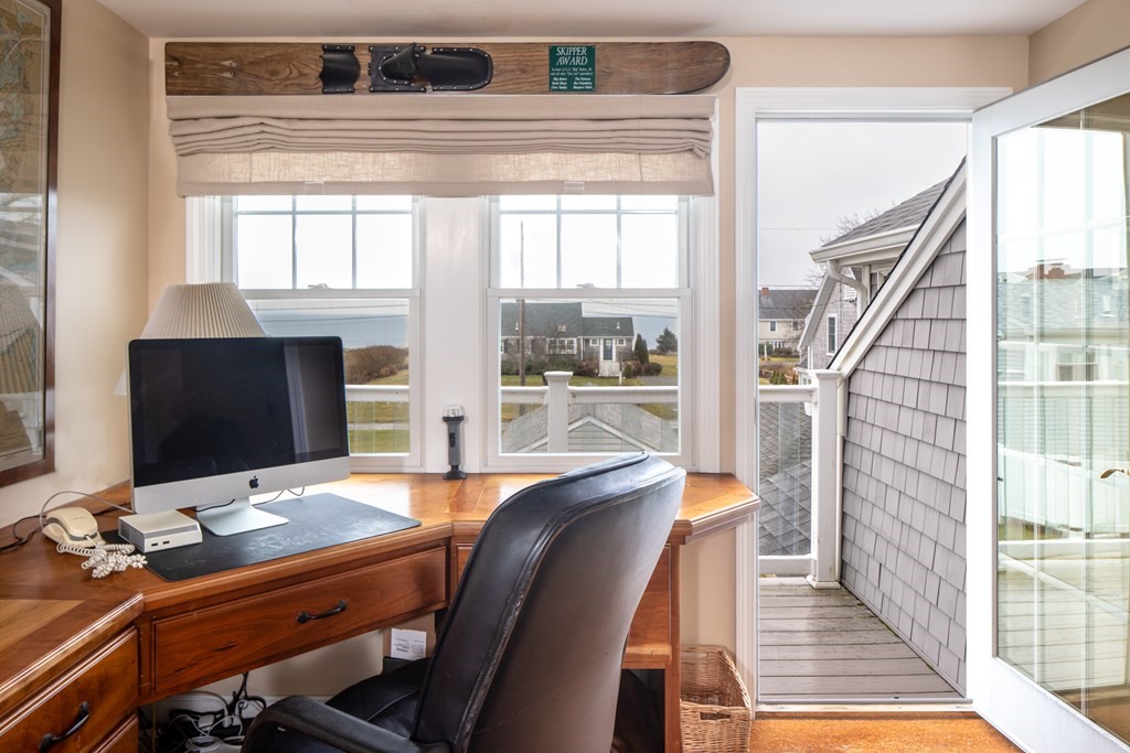 7 Mattakiset Road Mattapoisett, MA 02739 - Photo 35 of 39 a view of a workspace with furniture and a window