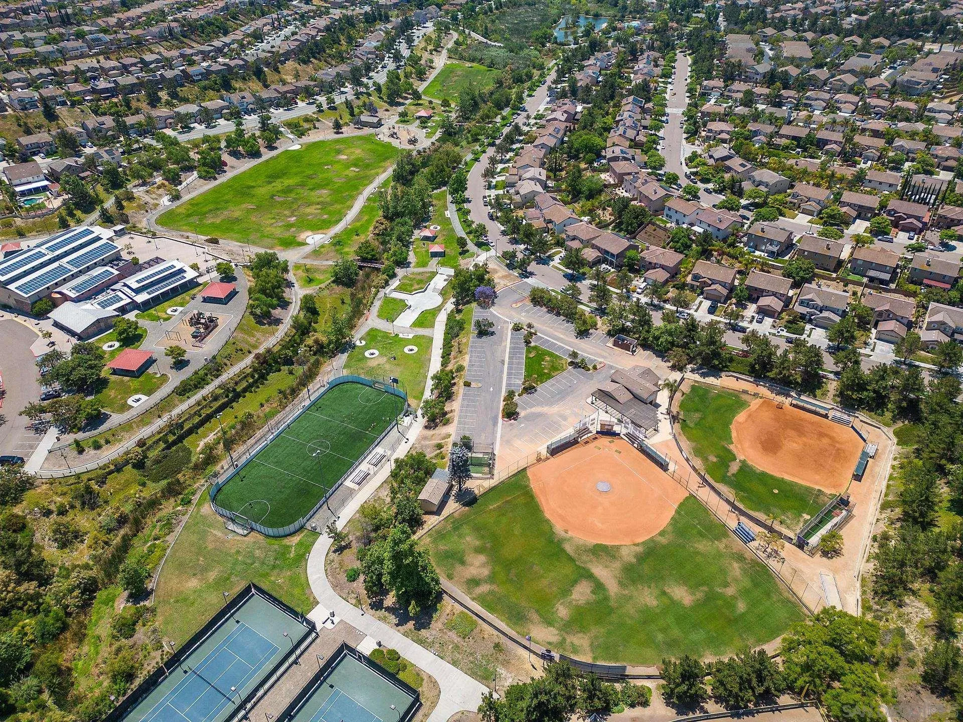 1103 Paradise Trail Road Chula Vista, CA 91915 - Photo 20 of 20 an aerial view of a pool yard swimming pool and outdoor seating
