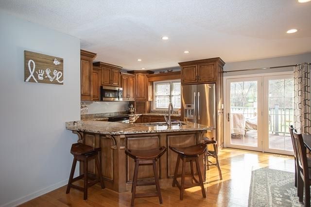 a view of a lush green forest