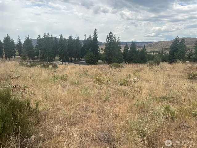 a view of a lake with mountains in the background