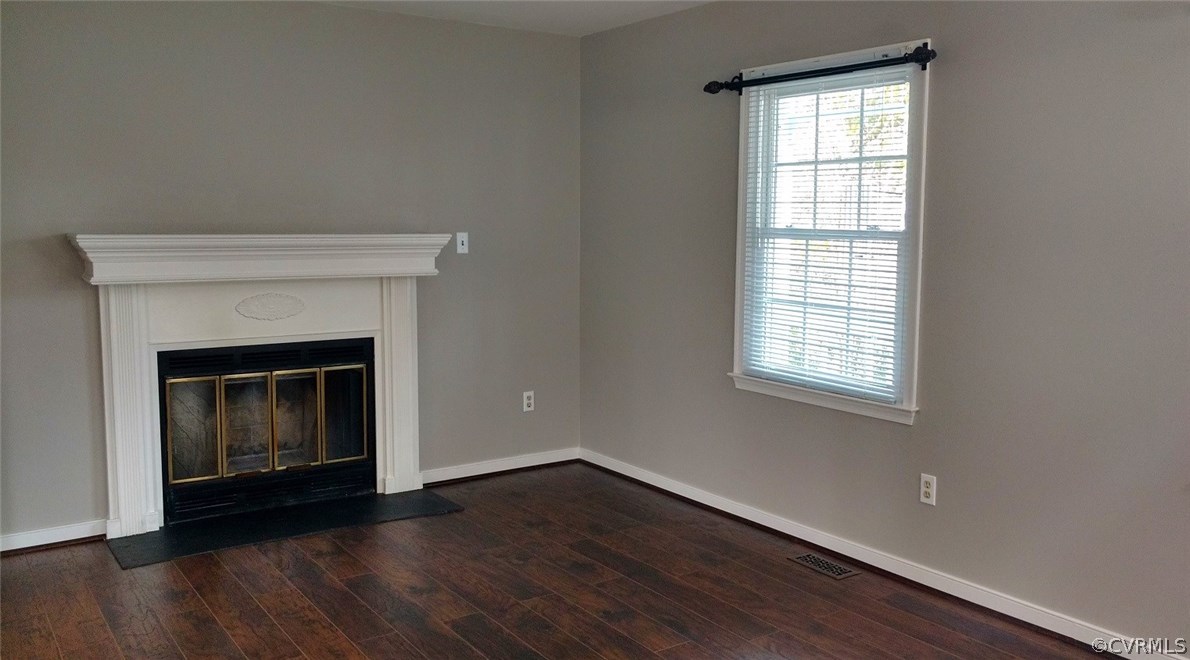 3904 Echo Ridge Place Midlothian, VA 23112 - Photo 3 of 26 wooden floor fireplace and windows in an empty room