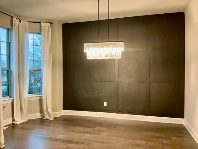 a view of a door in an empty room