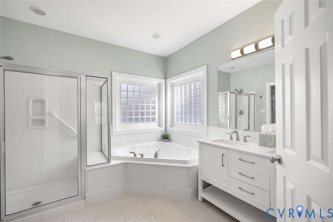 8901 First Branch Lane Chesterfield, VA 23838 - Photo 16 of 38 The first-floor primary suite is spacious and incl