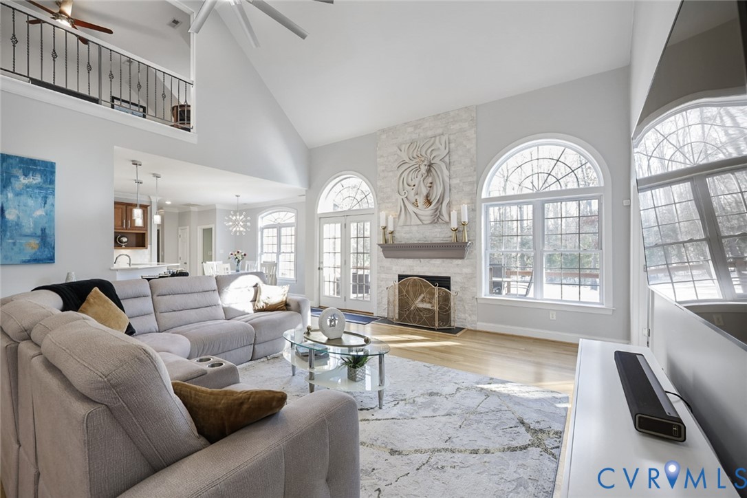 8901 First Branch Lane Chesterfield, VA 23838 - Photo 4 of 38 The two-story family room is filled with natural l