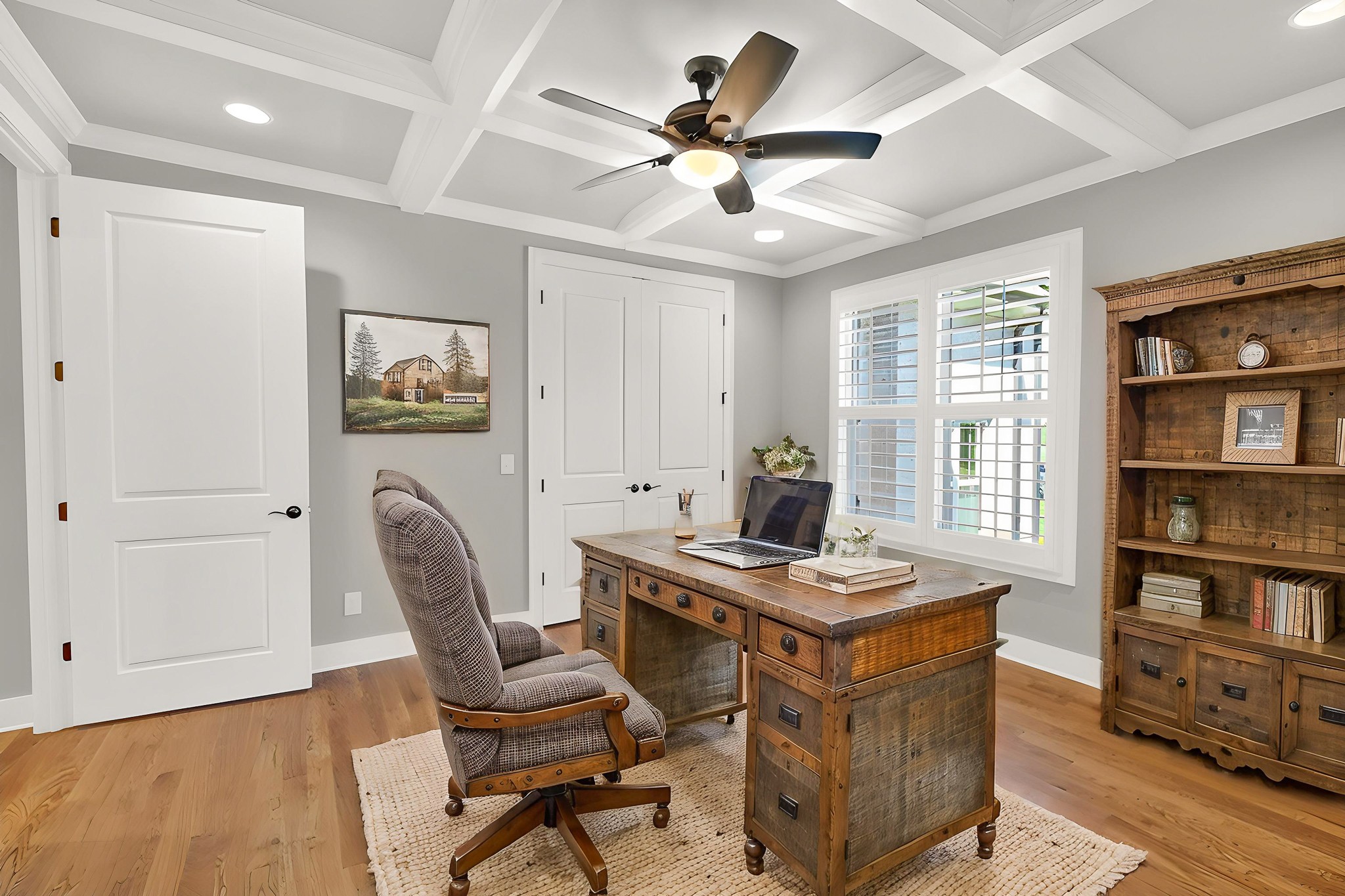 1176 Iron Bridge Road Columbia, TN 38401 - Photo 24 of 53 a view of a workspace with furniture and a window