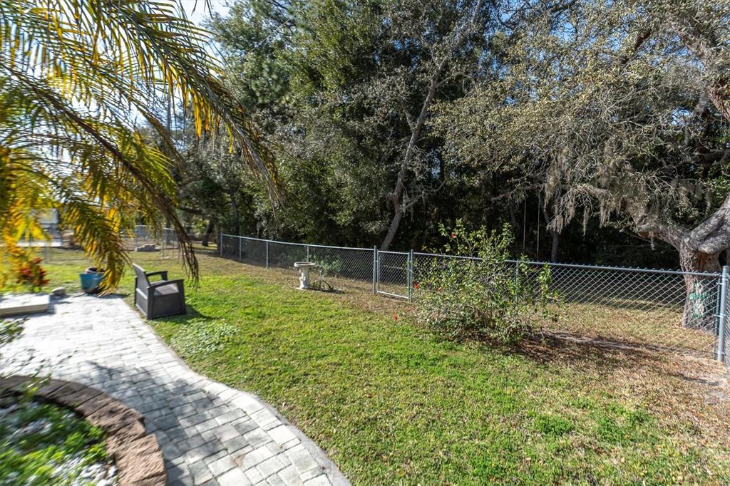 18809 Parade Road Hudson, FL 34667 - Photo 33 of 37 a backyard of a house with lots of green space